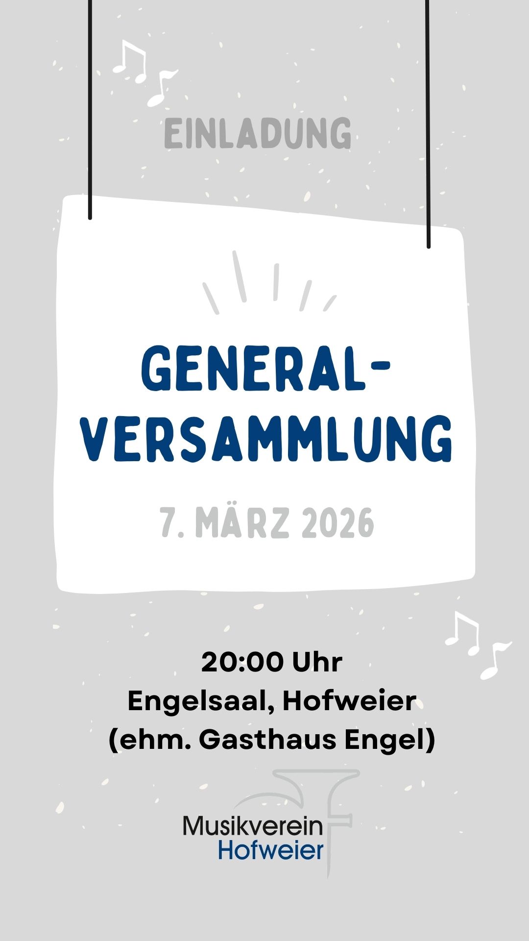 Einladung zur Generalversammlung